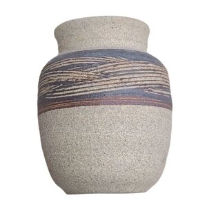 Southwest Textured Vase, Artist Signed, Vintage